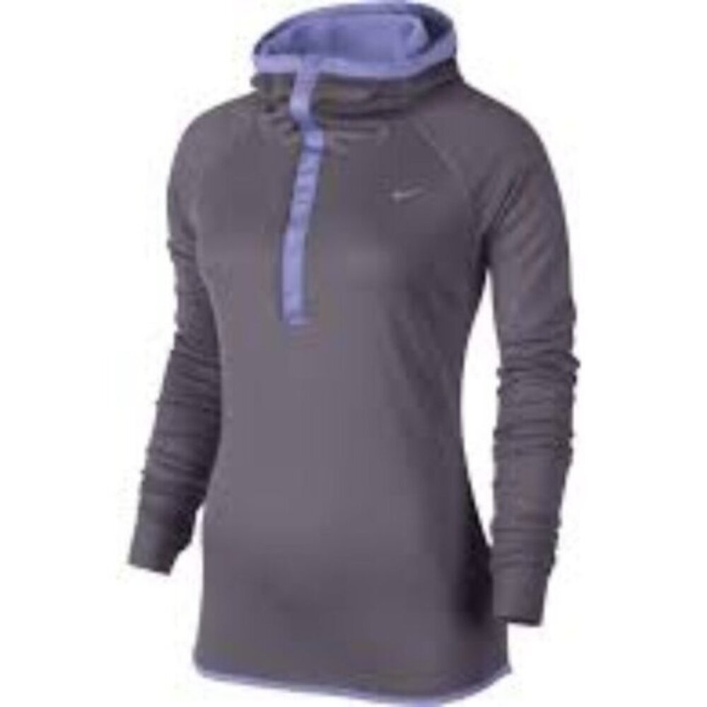 Nike Women's Running Hoodie Pullover Dri Fit Size Small Purple